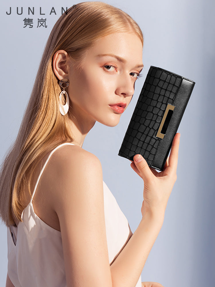 钱包女长款2019新款真皮手拿包大容量女士钱夹时尚韩版ins小ck潮