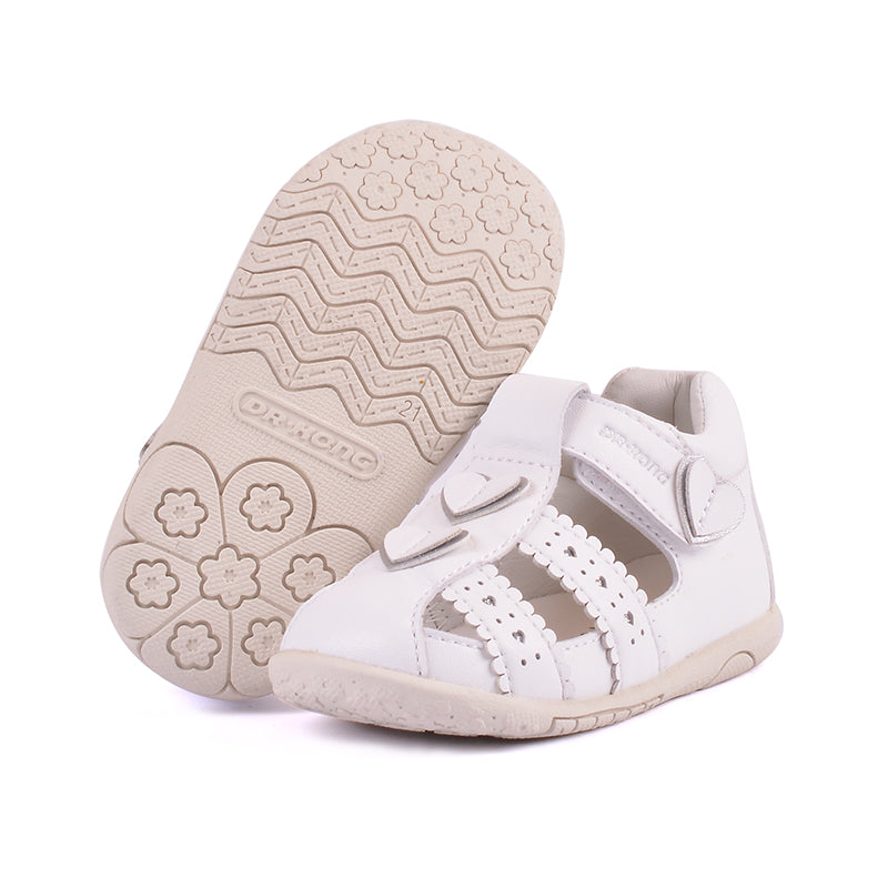 dr.kong江博士女宝宝凉鞋0-1岁软底儿童机能鞋童夏白色婴儿步前鞋