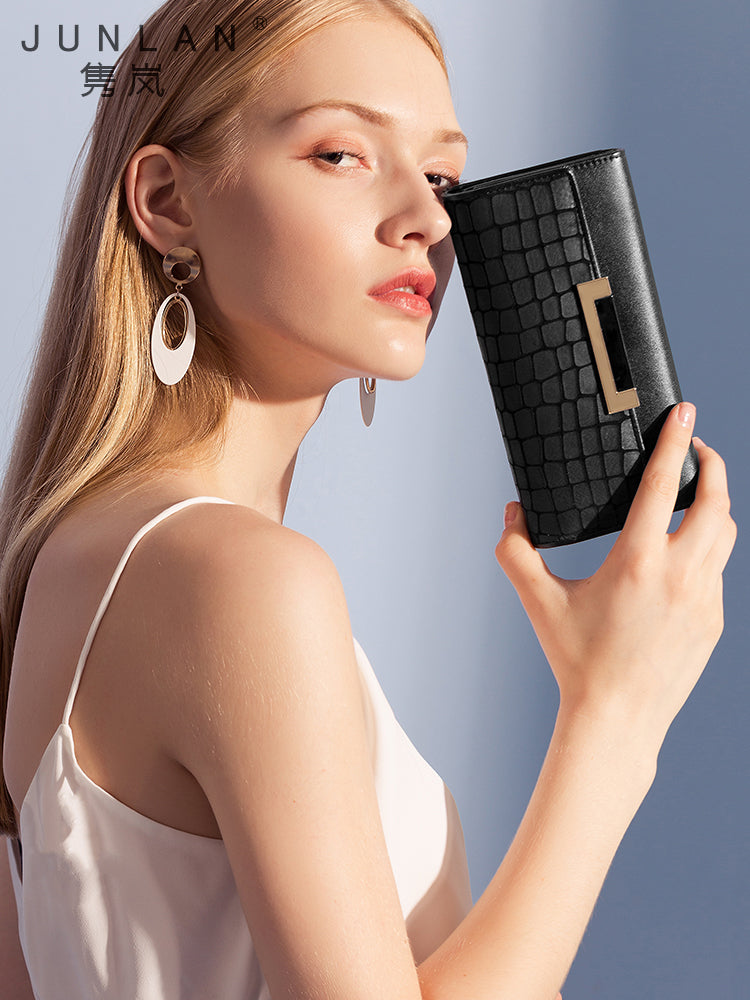 钱包女长款2019新款真皮手拿包大容量女士钱夹时尚韩版ins小ck潮