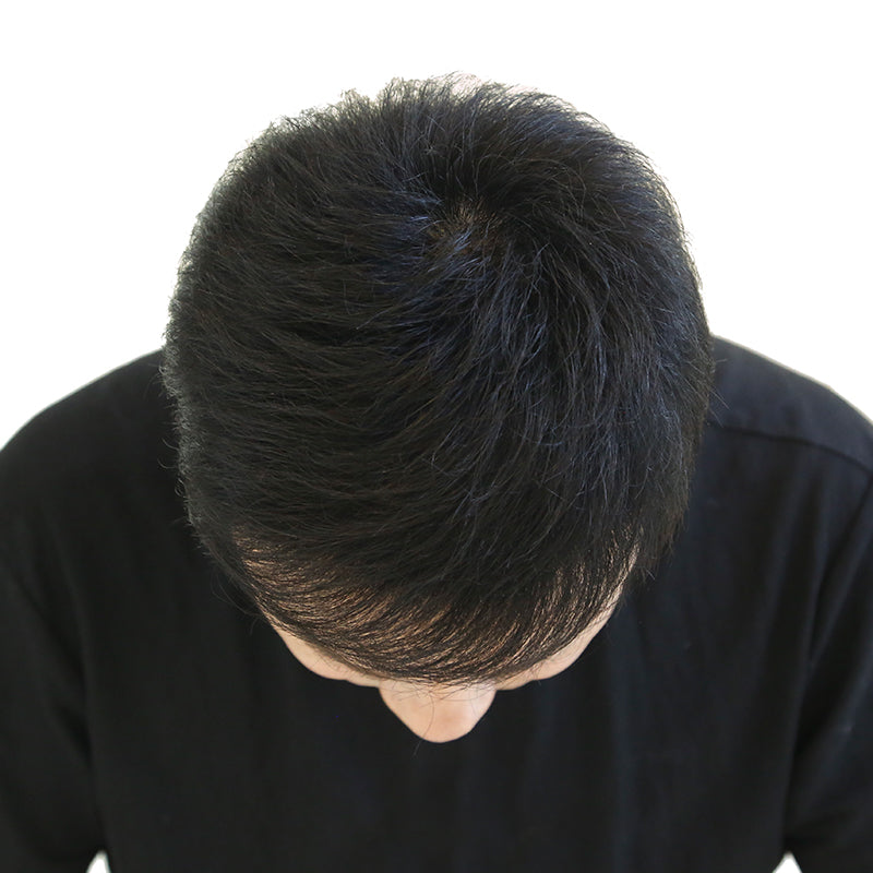 黛美丝假发男短发韩版帅气中老年假发真人发丝平头寸头真发假发套