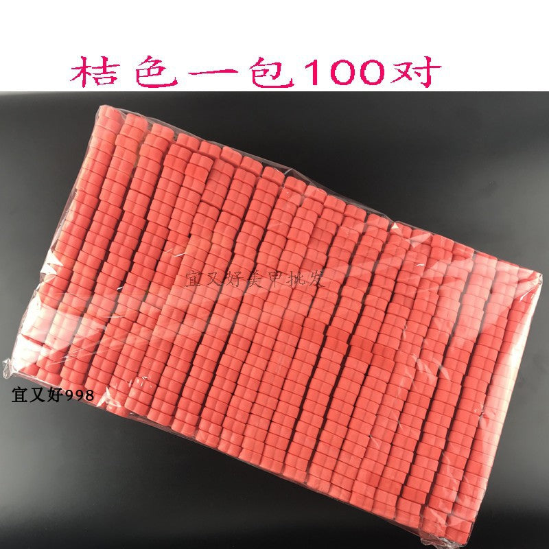 美甲工具用品 海绵分趾器 分指棉 脚趾分离指器 100对/包 包邮